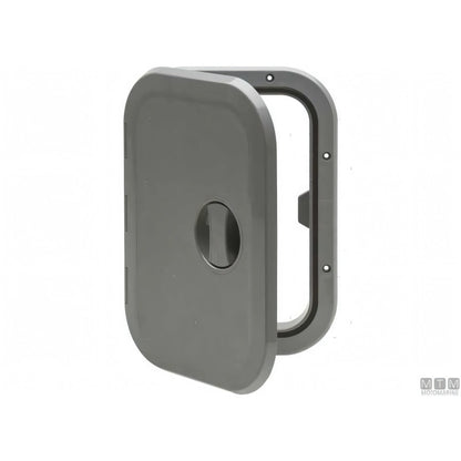 Sportello calpestabile Can SB in ABS bianco e grigio 270x373 mm — Bianco