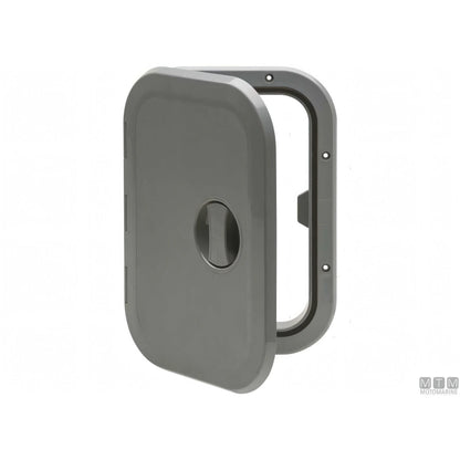 Sportello calpestabile Can SB in ABS bianco e grigio 270x373 mm — Grigio