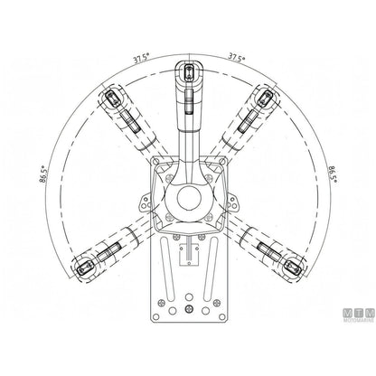 Ultraflex comando monoleva B310B-Trim per paratia — B310B-Trim