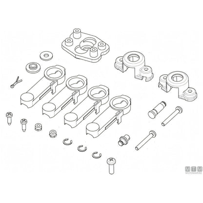 Ultraflex Comando Monoleva B110-Trim per Paratia — Kit K74