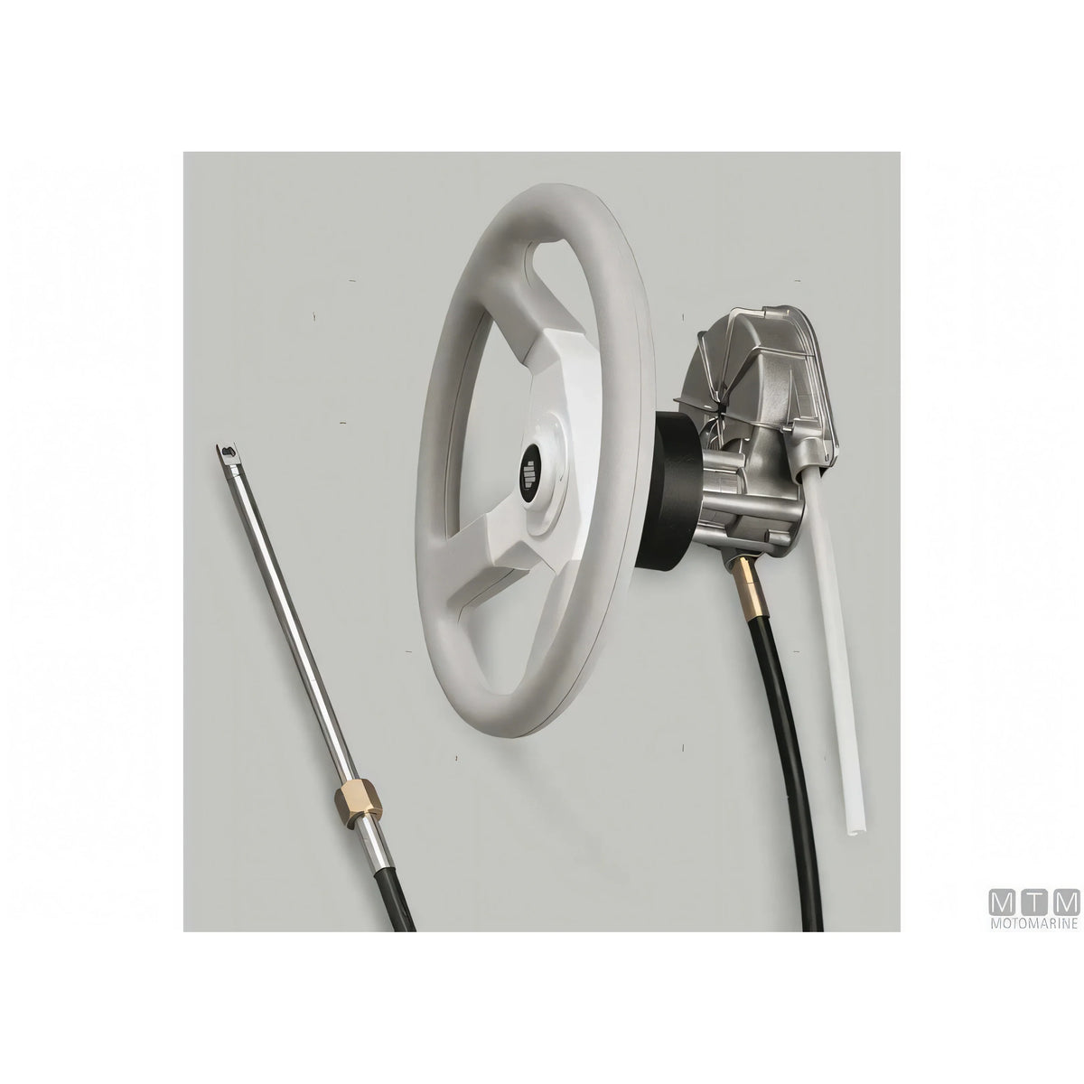 Ultraflex timoneria rotativa T85 acciaio inox — Nero