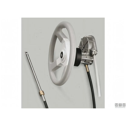 Ultraflex timoneria rotativa T85 acciaio inox — Nero