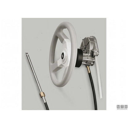 Ultraflex timoneria rotativa T85 acciaio inox — Nero