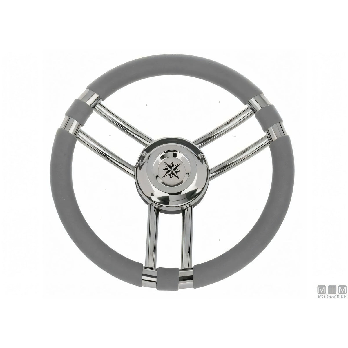 Savoretti Armando volante Ray acciaio inox — Poliuretano Nero