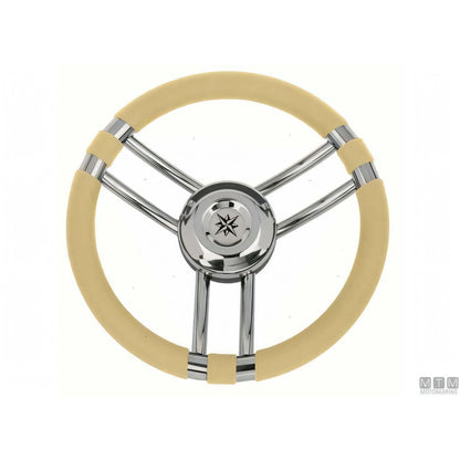 Savoretti Armando volante Ray acciaio inox — Poliuretano Nero