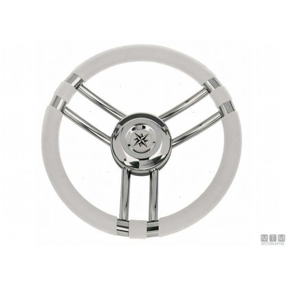 Savoretti Armando volante Ray acciaio inox — Poliuretano Nero