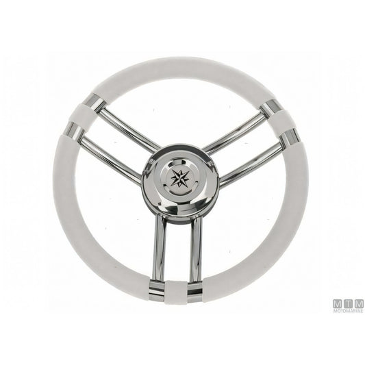 Savoretti Armando volante Ray acciaio inox — Poliuretano Nero