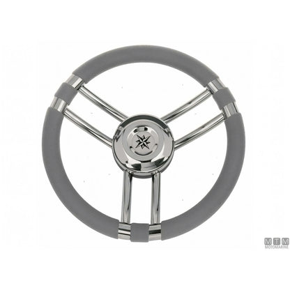 Savoretti Armando volante Ray acciaio inox — Poliuretano Grigio