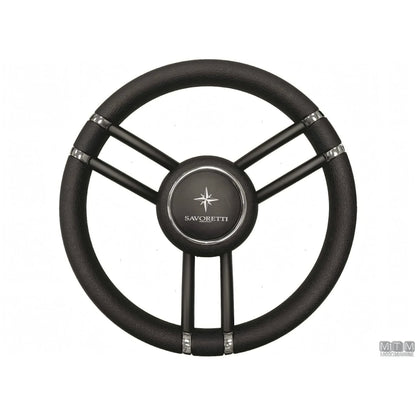 Savoretti Armando volante Ghost acciaio inox nero poliuretano — T27 - 6 razze