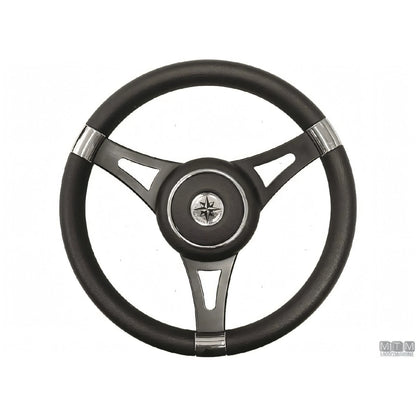 Savoretti Armando volante Ghost acciaio inox nero poliuretano — T27 - 6 razze
