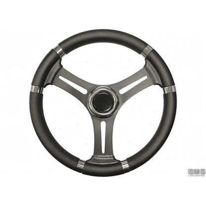 Savoretti Armando volante Ghost acciaio inox nero poliuretano — T27 - 6 razze