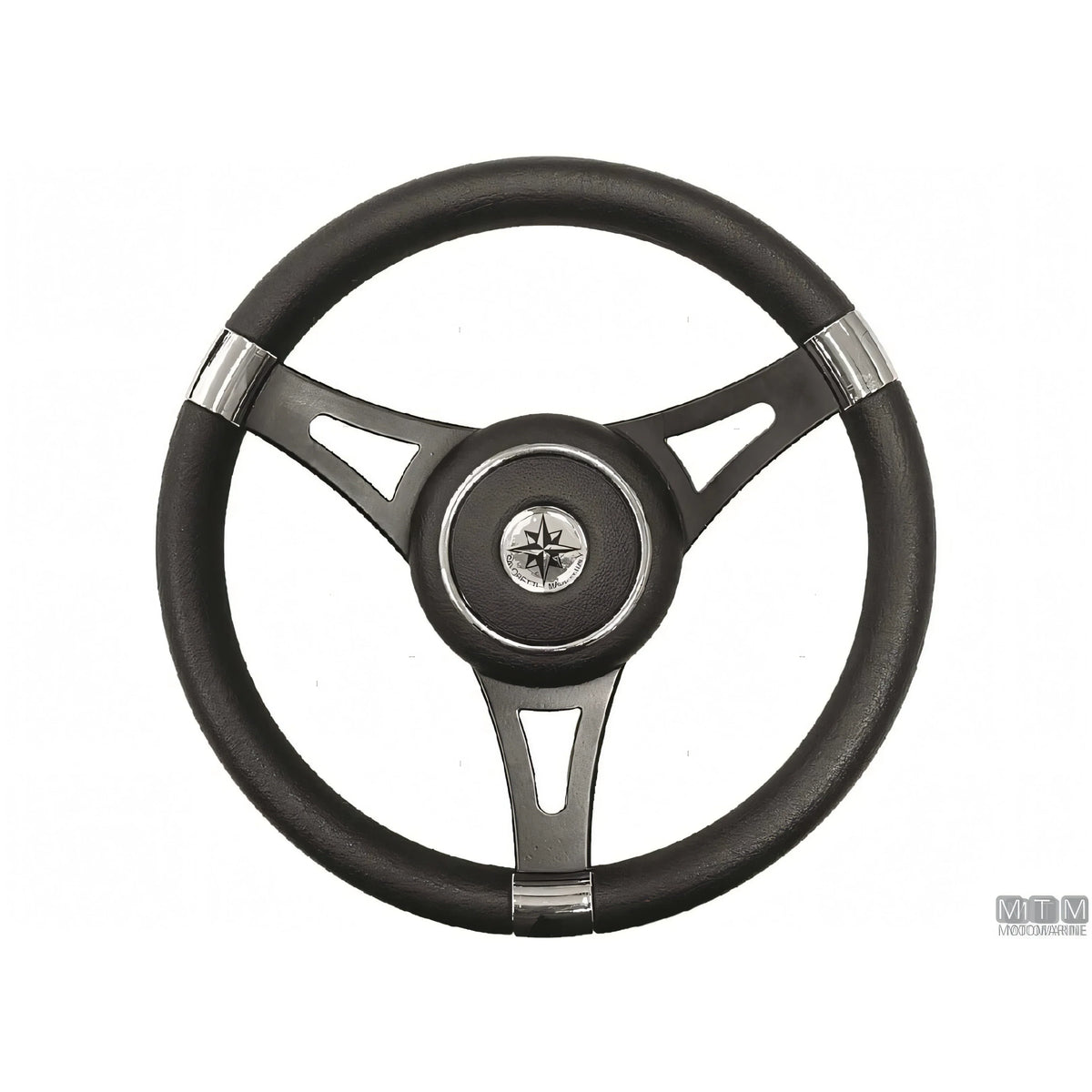Savoretti Armando volante Ghost acciaio inox nero poliuretano — T29 - 3 razze
