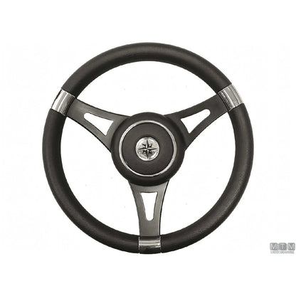 Savoretti Armando volante Ghost acciaio inox nero poliuretano — T29 - 3 razze