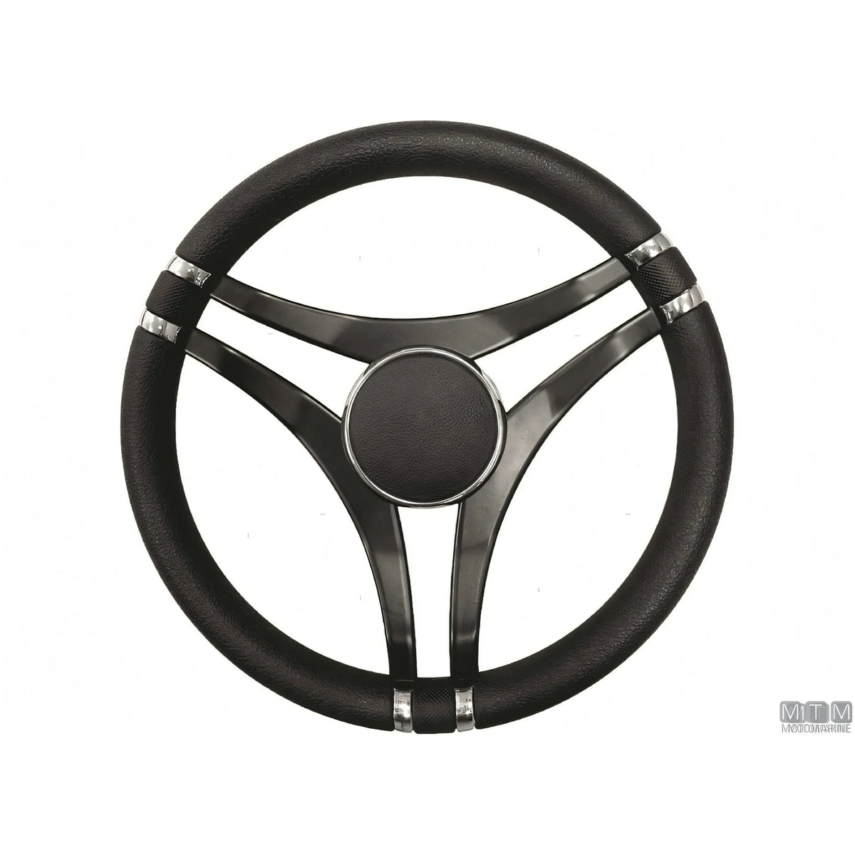 Savoretti Armando volante Ghost acciaio inox nero poliuretano — T28 - 6 razze