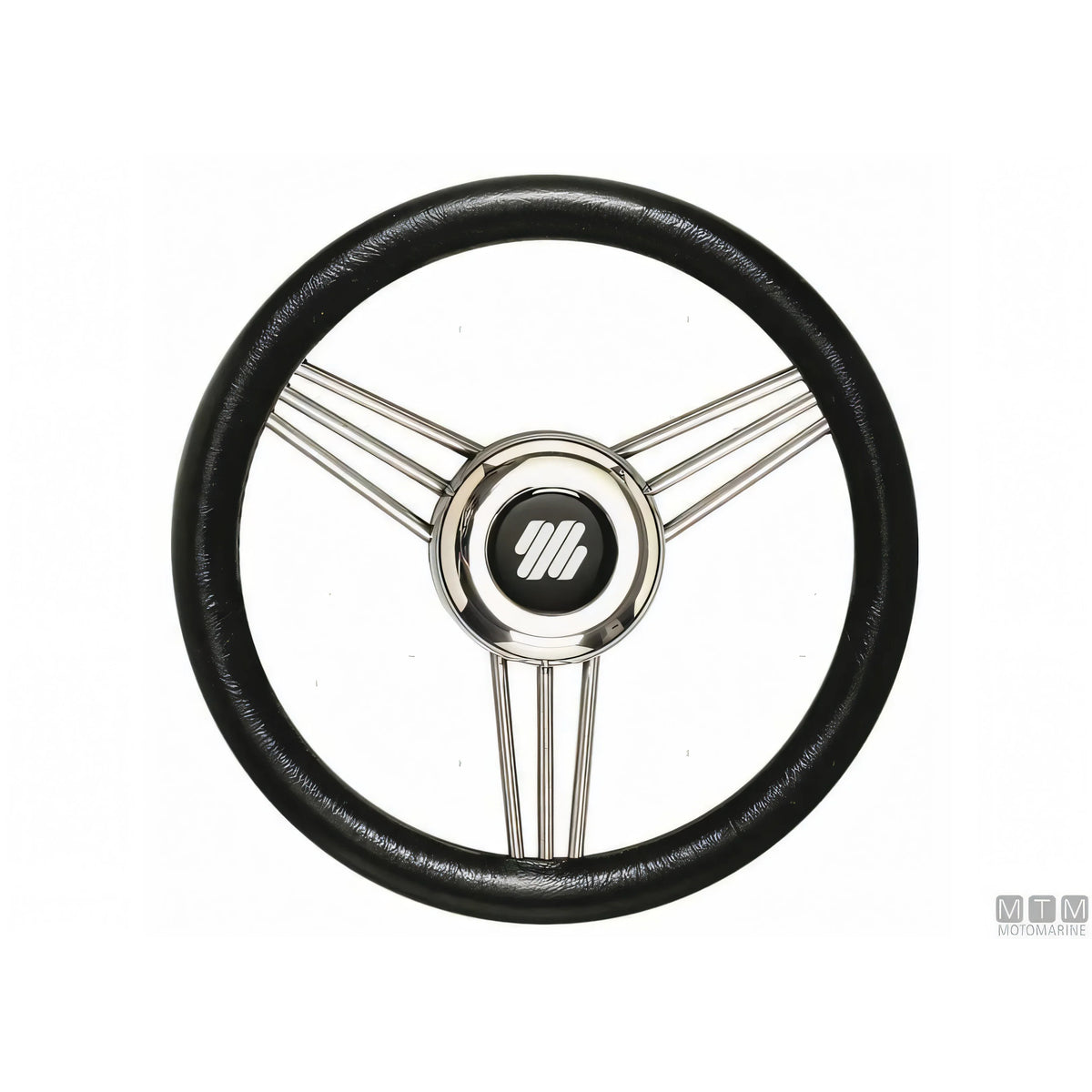 Ultraflex Volante V25 Steel acciaio inox impugnatura poliuretano — Nero