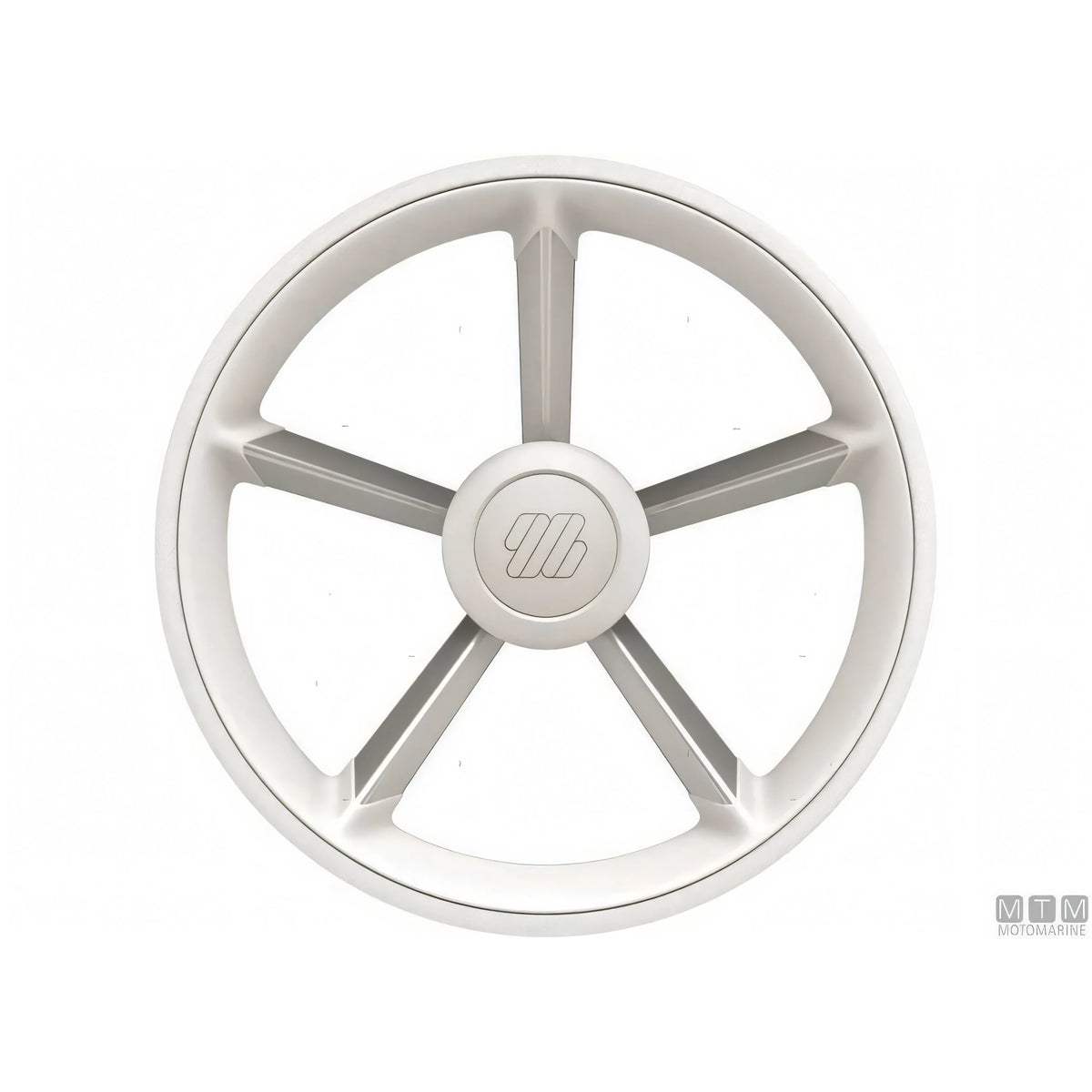 Volante Ultraflex V75 D350 razze alluminio impugnatura poliuretano — Nero