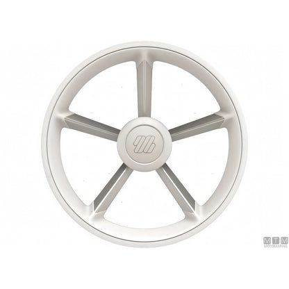 Volante Ultraflex V75 D350 razze alluminio impugnatura poliuretano — Nero