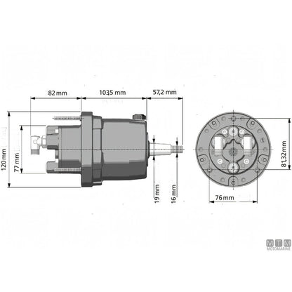 Ultraflex pompa timoneria acciaio inox — UP20F