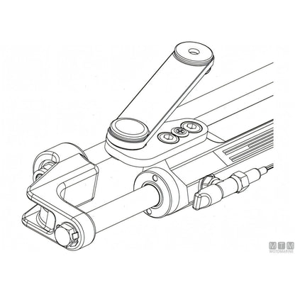 Ultraflex cilindro timoneria Nautech in acciaio inox — UC128-OBF/1