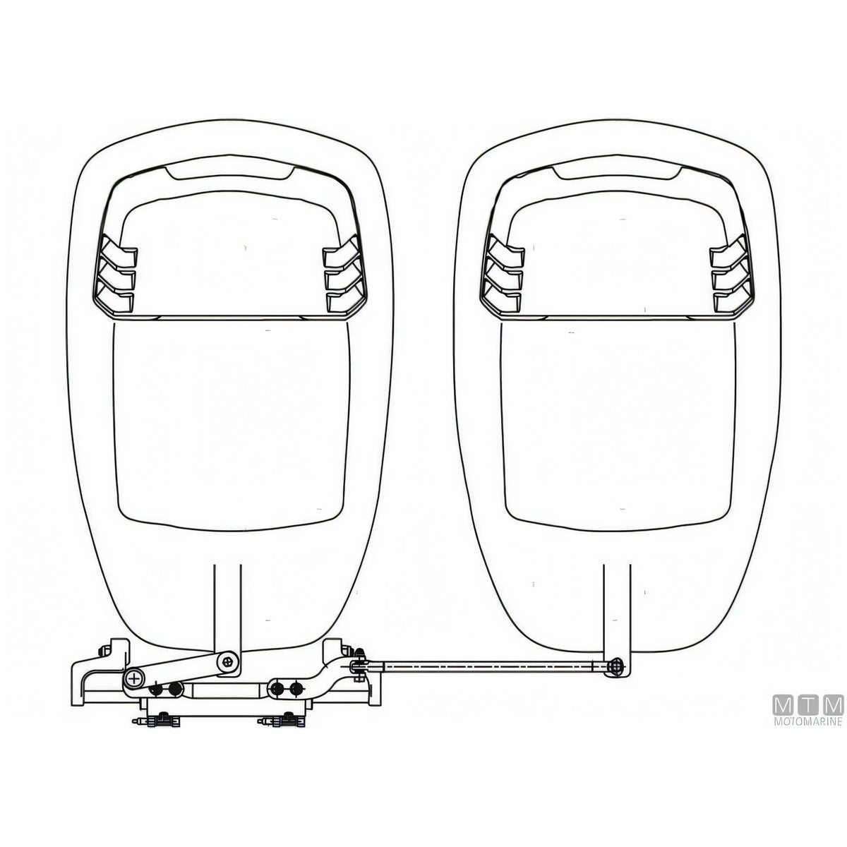 Ultraflex cilindro timoneria Nautech in acciaio inox — UC128-OBF/1