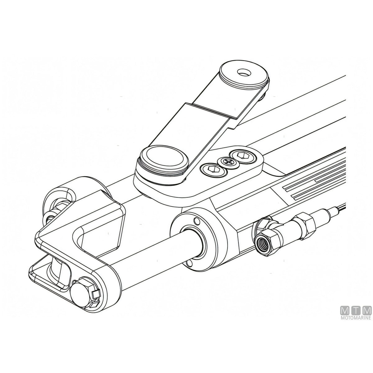 Ultraflex cilindro timoneria Nautech in acciaio inox — UC128-OBF/2