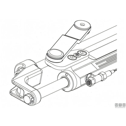Ultraflex cilindro timoneria Nautech in acciaio inox — UC128-OBF/2
