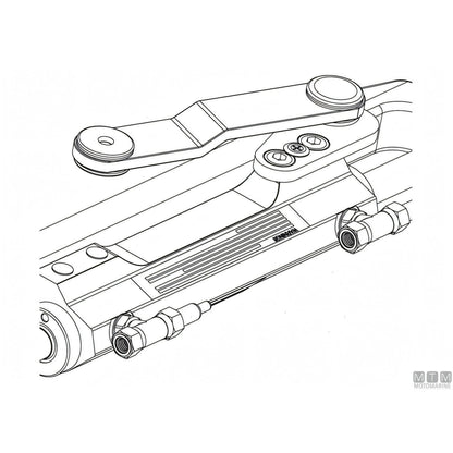 Ultraflex cilindro timoneria Nautech in acciaio inox — UC128P-OBF/2 (port)