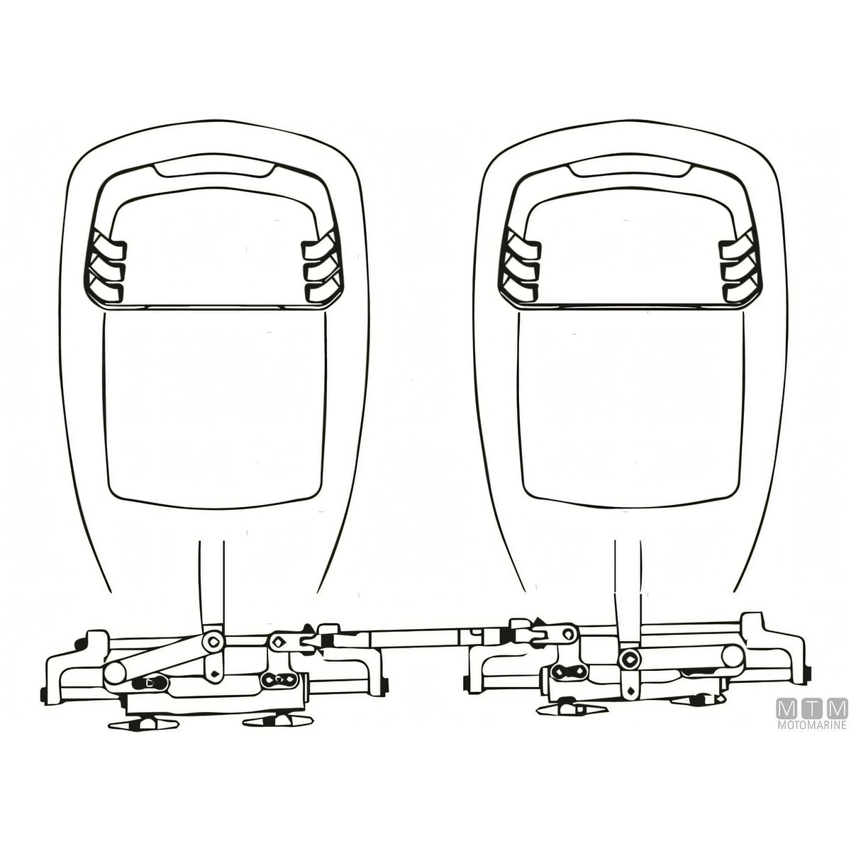 Ultraflex kit timoneria idraulica servoassistita MasterDrive — Barra doppio A95 81-95cm S/H