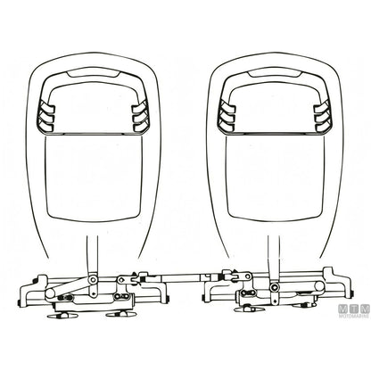 Ultraflex kit timoneria idraulica servoassistita MasterDrive — Barra doppio A95 81-95cm M/Y