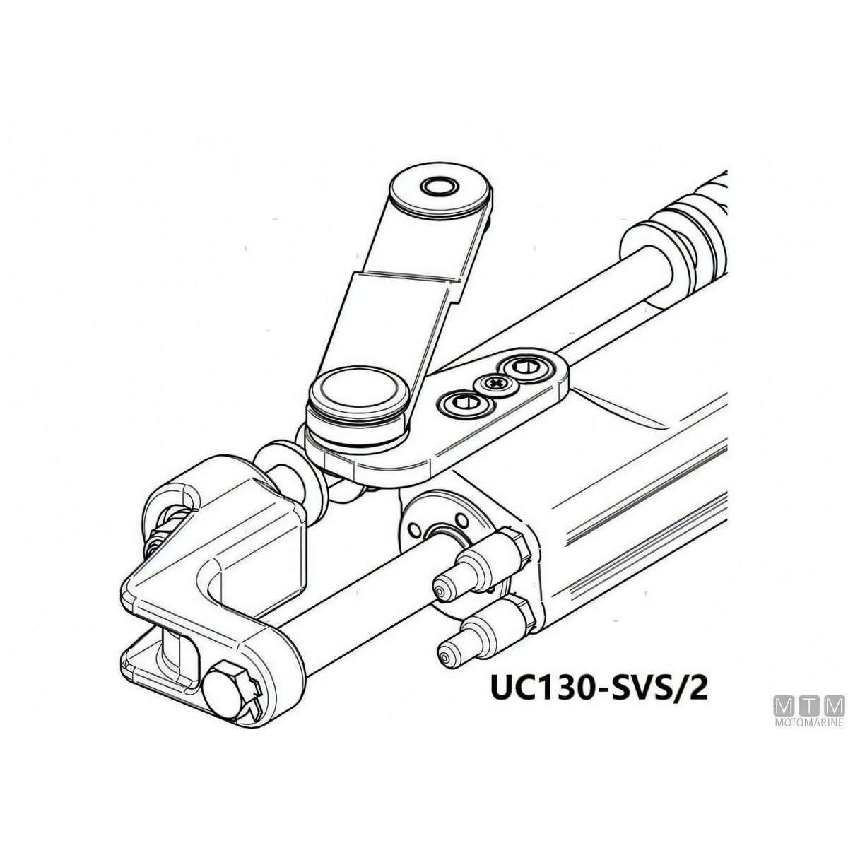 Ultraflex timoneria idraulica SilverSteer GT 300HP acciaio inox — Pompa UP28F-SVS