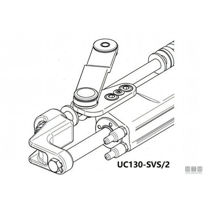 Ultraflex timoneria idraulica SilverSteer GT 300HP acciaio inox — Pompa UP28F-SVS