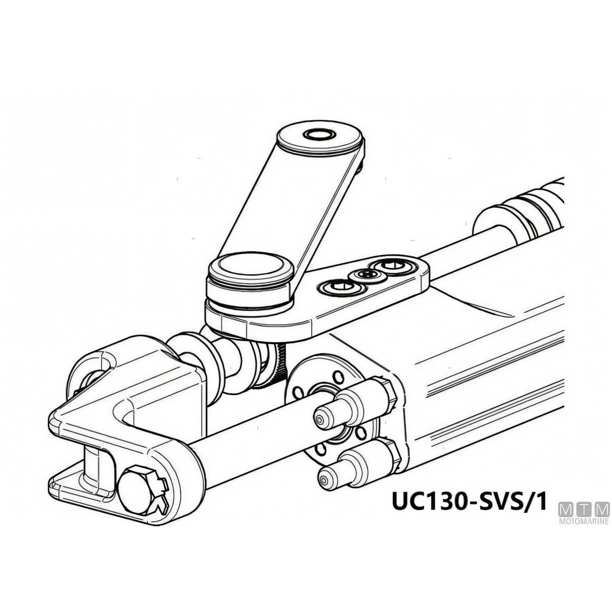 Ultraflex timoneria idraulica SilverSteer GT 300HP acciaio inox — Pompa UP28F-SVS