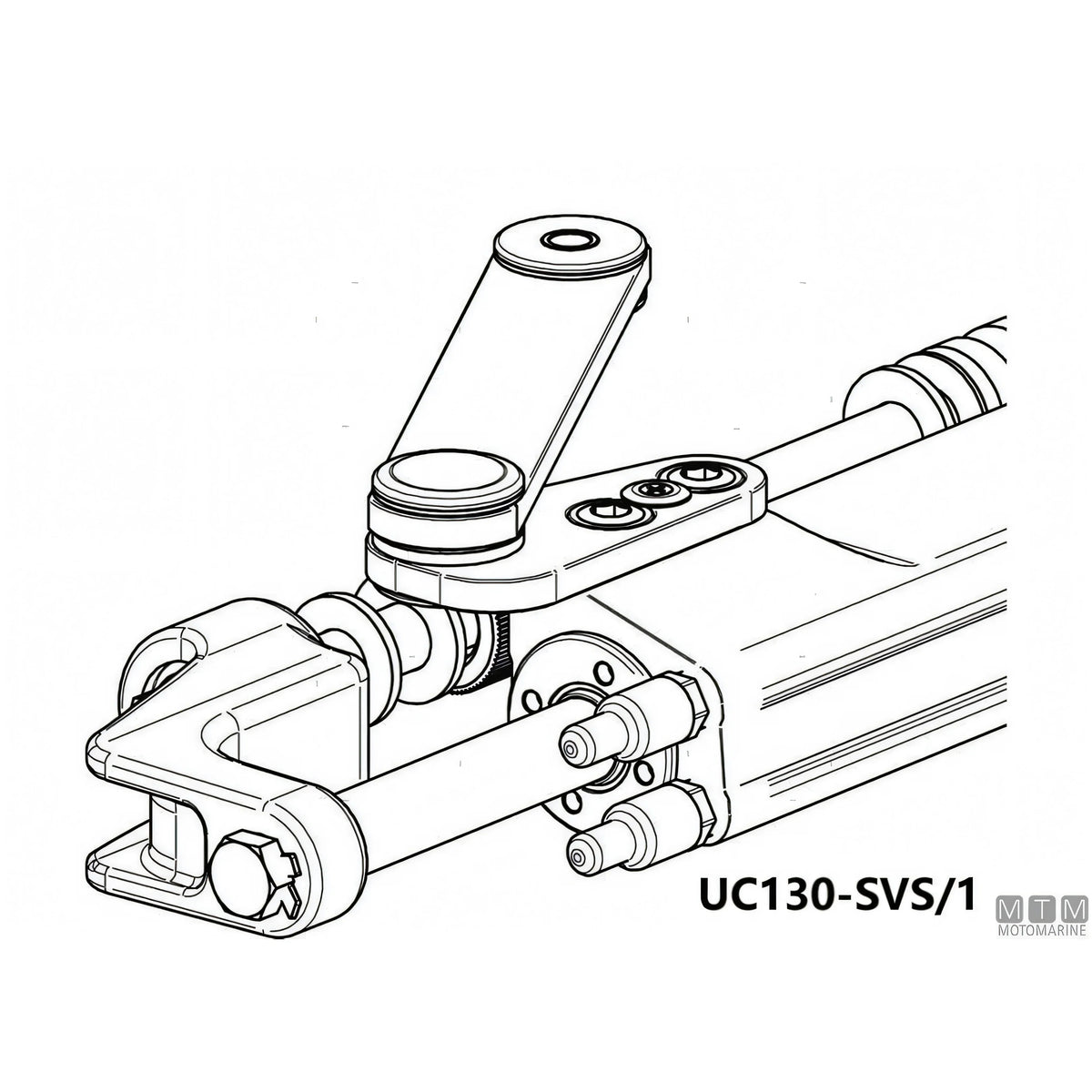 Ultraflex timoneria idraulica SilverSteer GT 300HP acciaio inox — Cilindro UC130-SVS/1