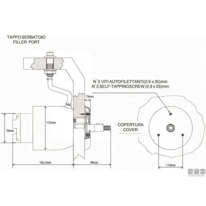 Ultraflex Timoneria Idraulica UC378 cilindro e pompa — Cilindro UC378-I