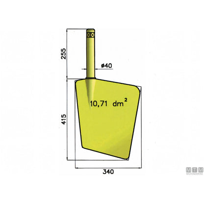 Tor Marine pala timone D11 bronzo nibral — Bronzo - fino a 30 nodi