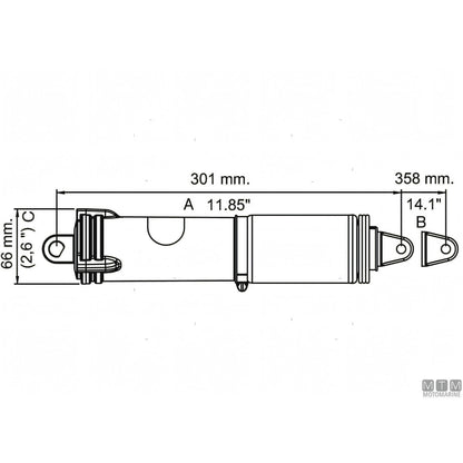 Uflex Kit Trim Elettromeccanico Acciaio Inox — Kit completo (attuatori + comando)