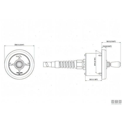 Uflex Kit Trim Elettromeccanico Acciaio Inox — Kit completo (attuatori + comando)
