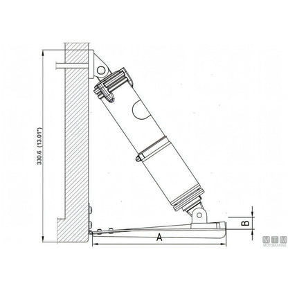 Uflex Kit Trim Elettromeccanico Acciaio Inox — Kit completo (attuatori + comando)