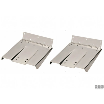 Uflex Kit Trim Elettromeccanico Acciaio Inox — Coppia pale Hi-Performance 30x30 cm