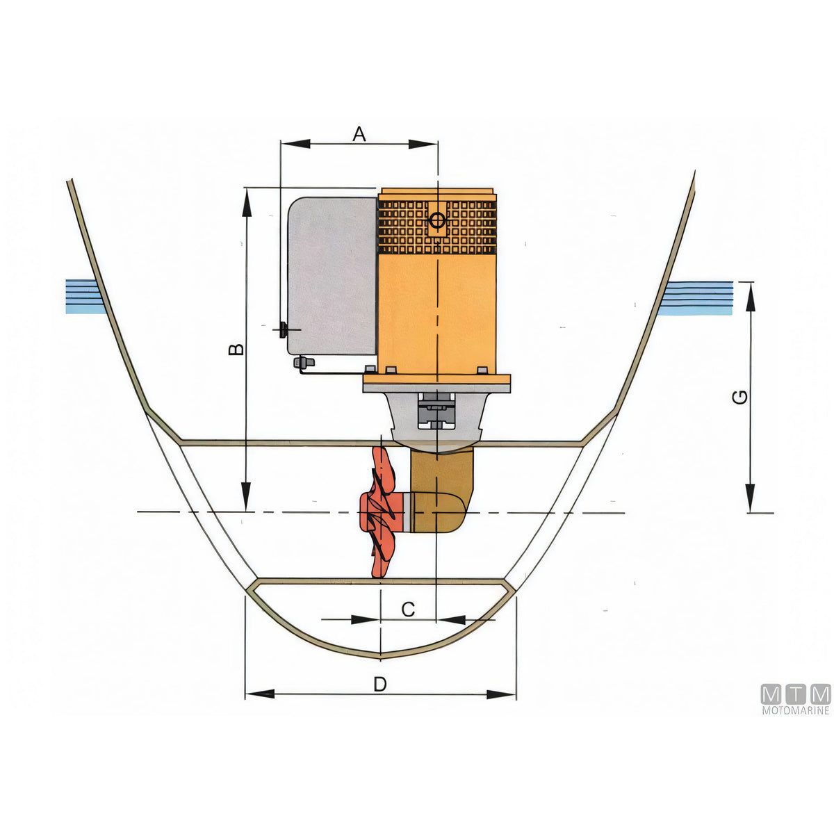 Vetus Kit Elica di Prua Bow Thruster 25 Kgf — vista 3