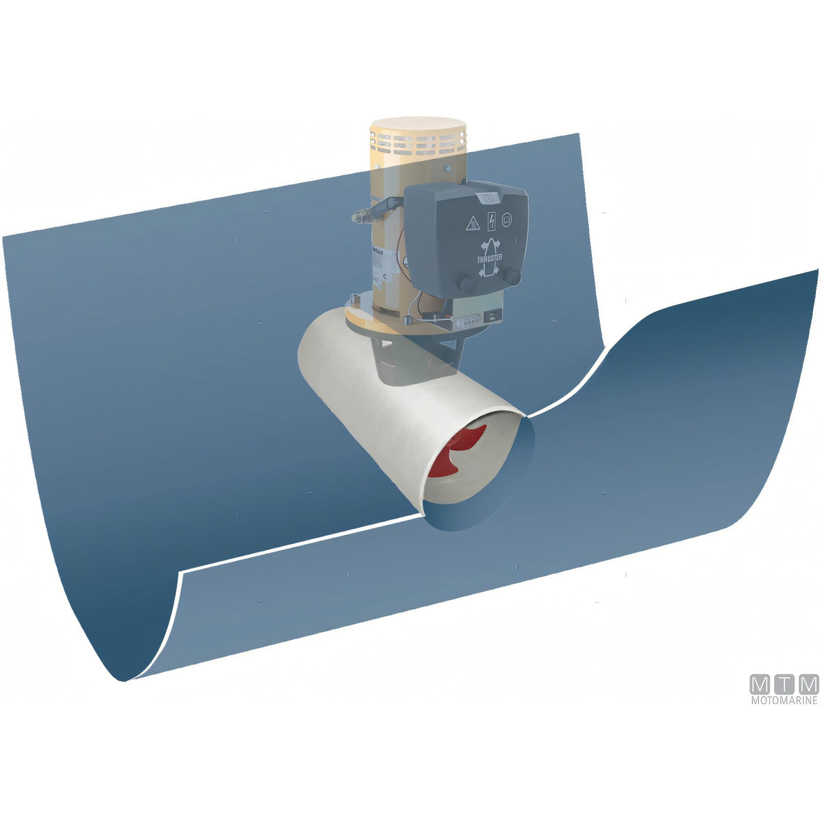 Quick tunnel in vetroresina per bow thruster — Vetus 25 Ø110 L75cm