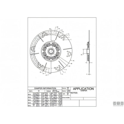 Parastrappi Sachs D336mm 26 denti molle bianche — D336mm 26 denti