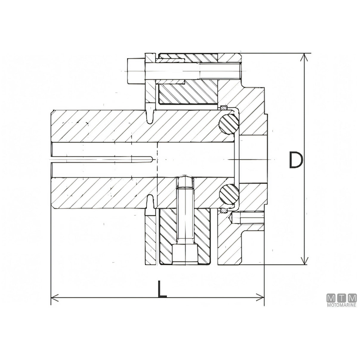 Vetus Giunto Elastico Type 6 — Ø 30 mm