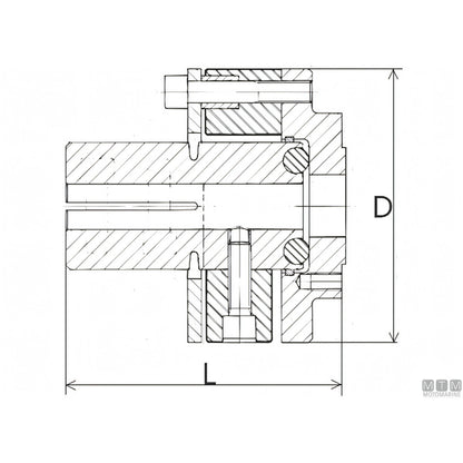 Giunto elastico Vetus Bullflex per asse portaelica — ø 25 mm