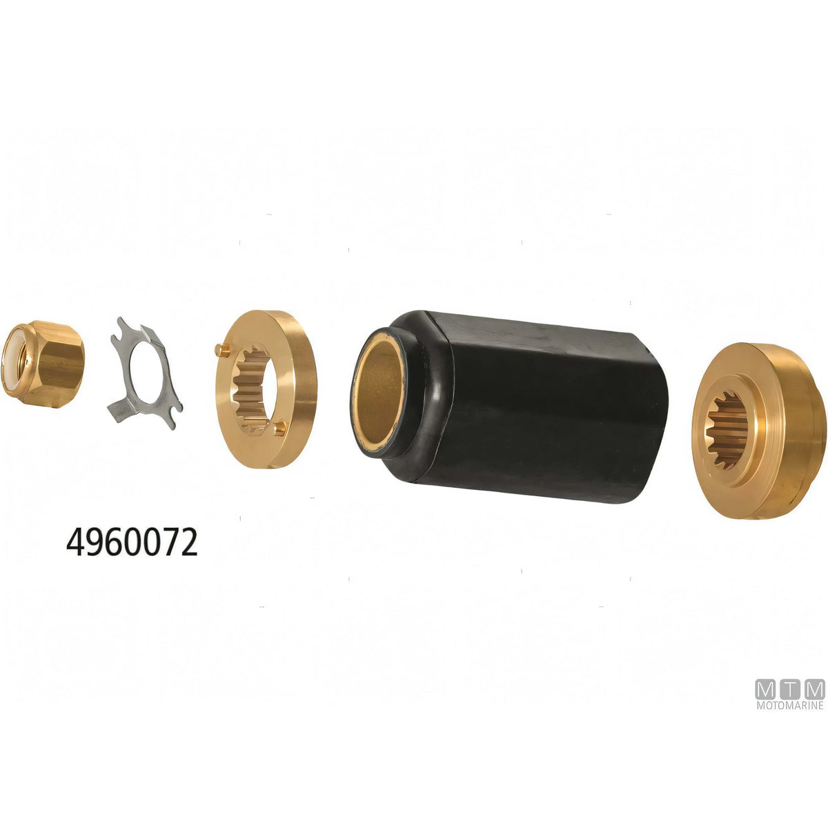 Elica Alice Racer in acciaio inox per motore fuoribordo — Kit parastrappi Mercury 25-60