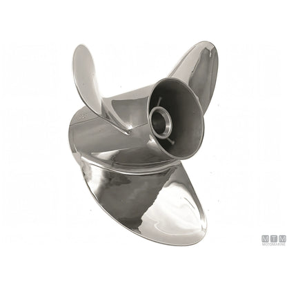 Elica Alice in acciaio inox per Mercruiser Bravo III e Yanmar — 3 pale 14 3/8 x 18