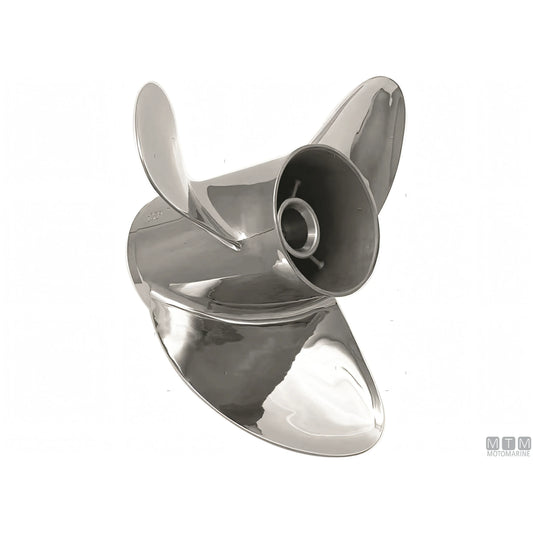 Elica Alice in acciaio inox per Mercruiser Bravo III e Yanmar — 3 pale 14 3/8 x 18