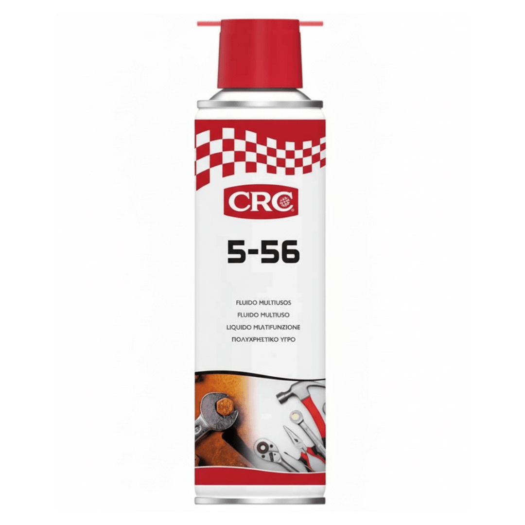 Spray CRC 5-56 fluido multiuso sbloccante lubrificante, bomboletta bianca e rossa con tappo rosso 100ml