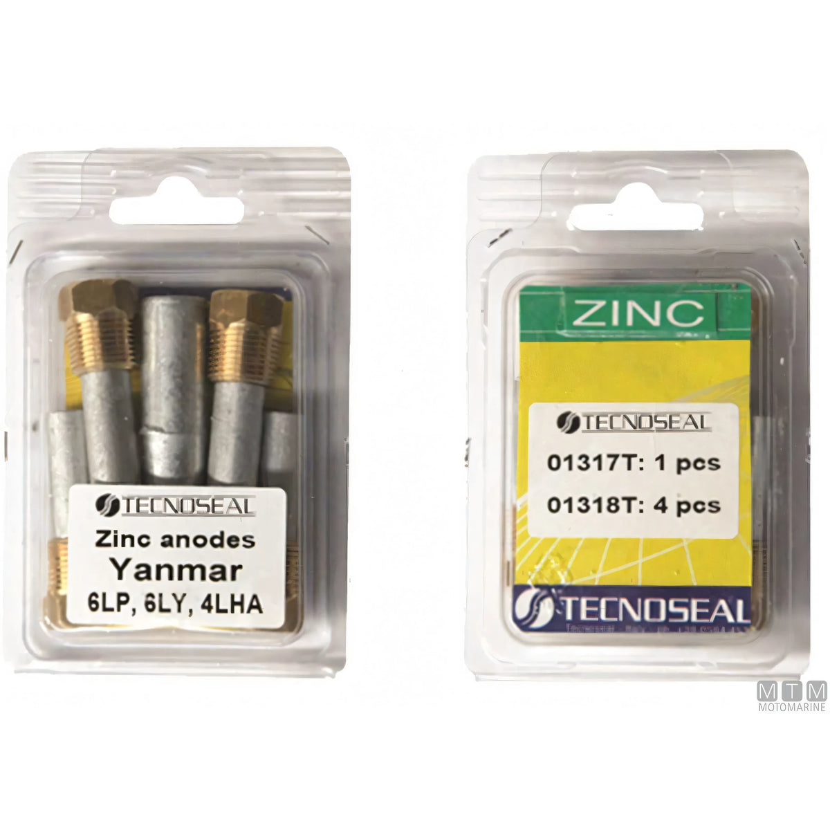 Tecnoseal kit anodi barrotto Yanmar in zinco — Zinco
