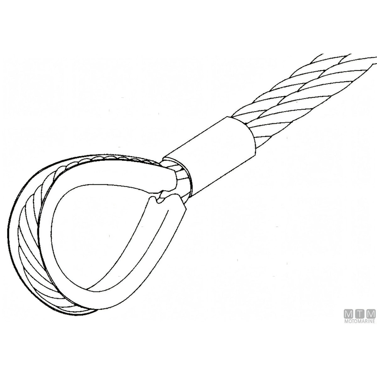 Redancia in Acciaio Inox AISI 316 – Redancia Anti-Abrasione per Gasse su Cime e Cavi — Ø 2 mm.